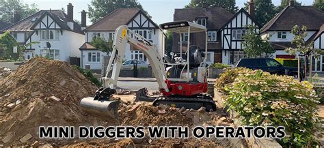 mini diggers walton on thames